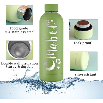 Custom Personalized Stainless Steel Insulated Tumbler Water Bottle